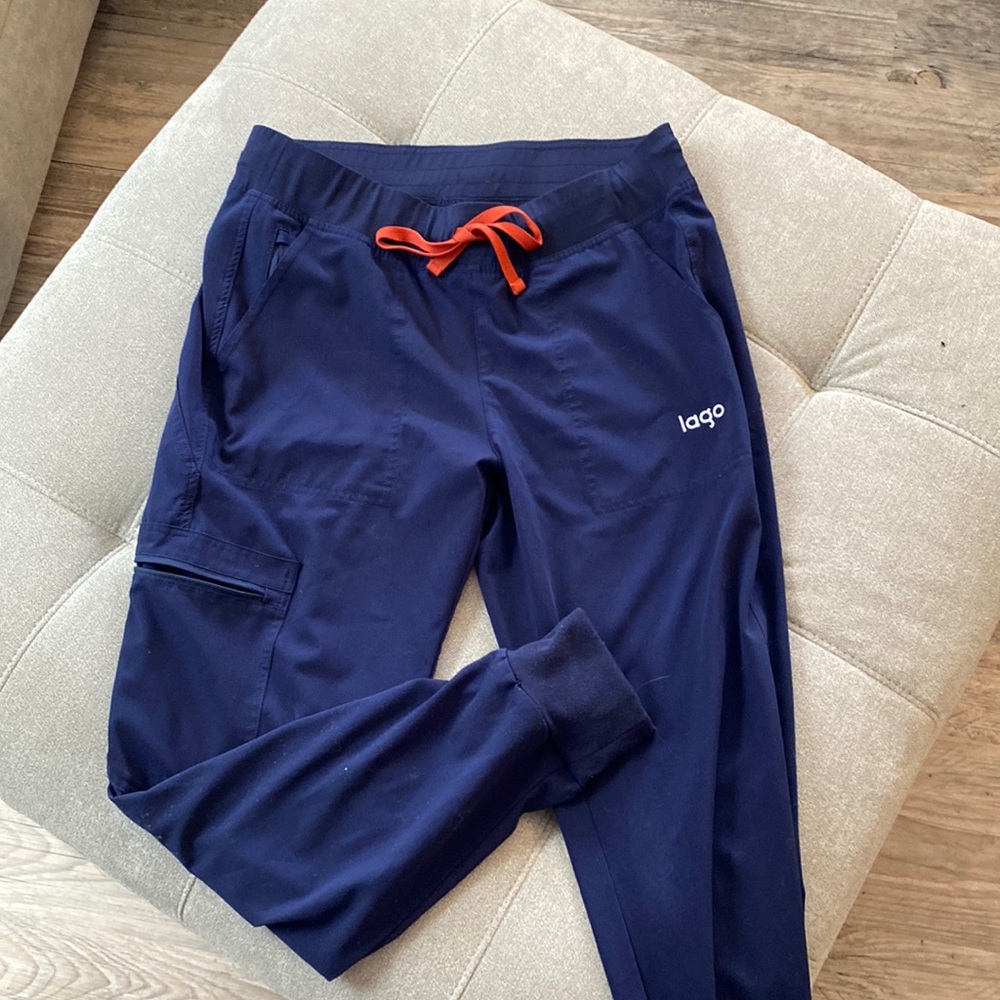Lago scrubs 6 pocket jogger pant navy